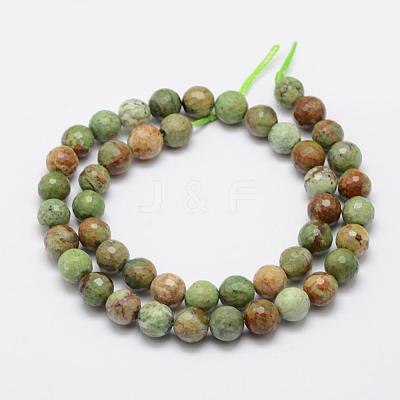 Natural Green Opal Beads Strands G-K209-05A-10mm-1