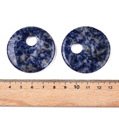 Natural Blue Spot Jasper Pendants G-T138-177B-1
