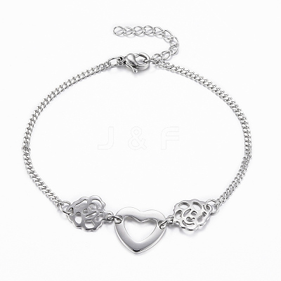Tarnish Resistant 304 Stainless Steel Jewelry Sets SJEW-K137-03P-1