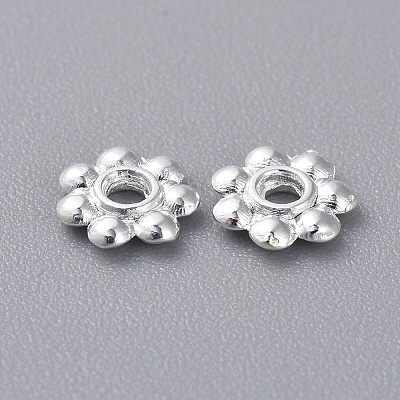 Tibetan Style Daisy Spacer Beads TIBEB-S039-048S-NR-1