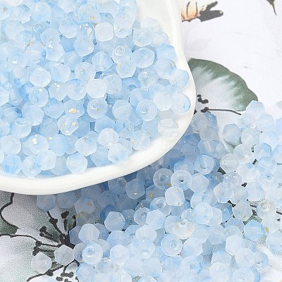 Frosted Glass Beads FGLA-D300-01K-1