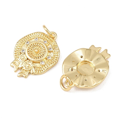 Brass Micro Pave Cubic Zirconia Pendants KK-G544-41G-1