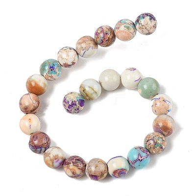 Dyed Natural Regalite/Imperial Jasper/Sea Sediment Jasper Beads Strands G-B124-C01-20-1