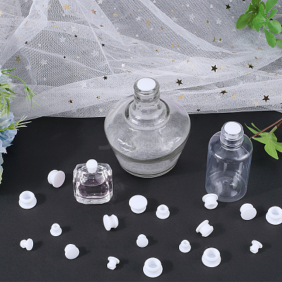 32Pcs 4 Style Silicone Bottle Seal Plug AJEW-GF0008-10C-02-1