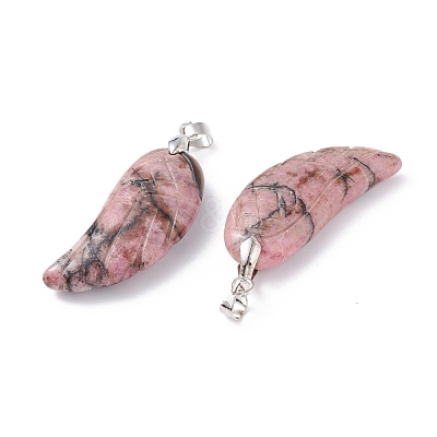 Natural Rhodonite Pendants G-I314-01P-10-1