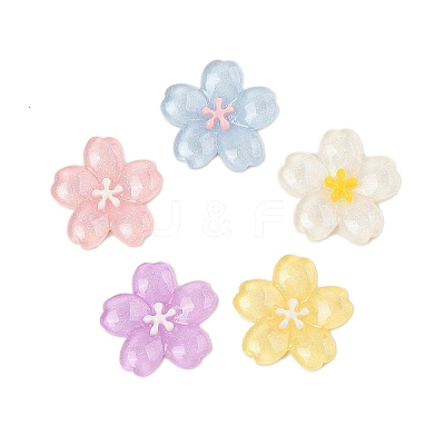 Sakura Series Opaque Resin Cabochons CRES-M037-19-1