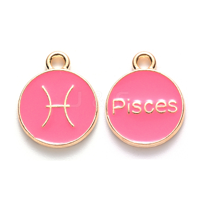Alloy Enamel Pendants X-ENAM-S124-01A-03H-1