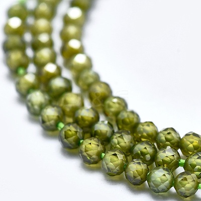 Cubic Zirconia Bead Strands G-I224-A02-1
