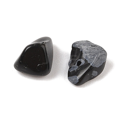 Natural Snowflake Obsidian Chip Beads G-XCP0001-27-1