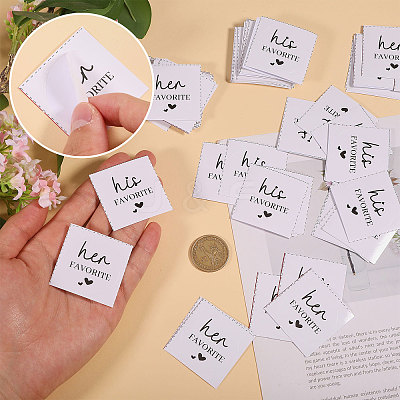 200Pcs 2 Styles Paper Self-adhesive Stickers DIY-CA0007-64-1