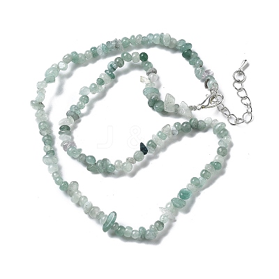 Natural Supper 7 Rutilated Quartz Chip Beaded Necklaces for Men Women NJEW-G159-01G-1