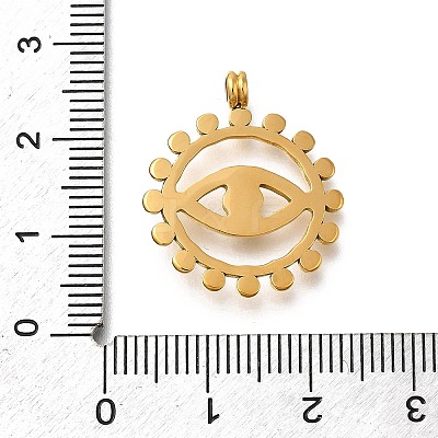 304 Stainless Steel Pendants STAS-R159-56G-03-1