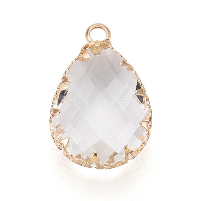 Transparent Glass Pendants KK-N283-02J-G-1