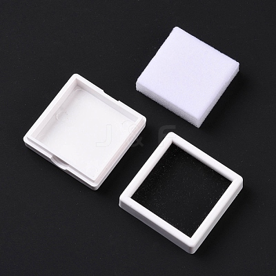 Square Plastic Diamond Presentation Boxes OBOX-G017-01B-1