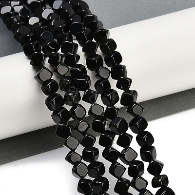 Natural Black Onyx(Dyed & Heated) Beads Strands G-A257-A01-01-1