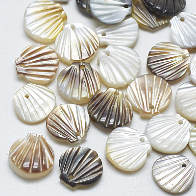 Black Lip Shell Charms SSHEL-S260-097A-1