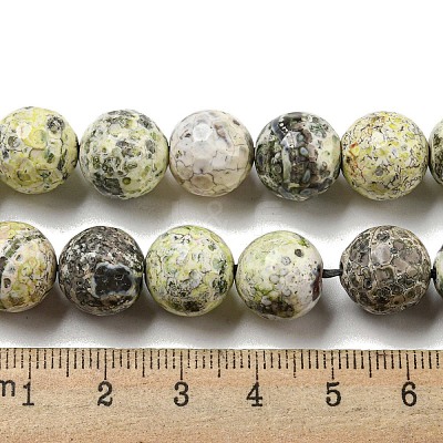 Faceted Natural Fire Crackle Agate Beads Strands G-F447-12mm-J01-1