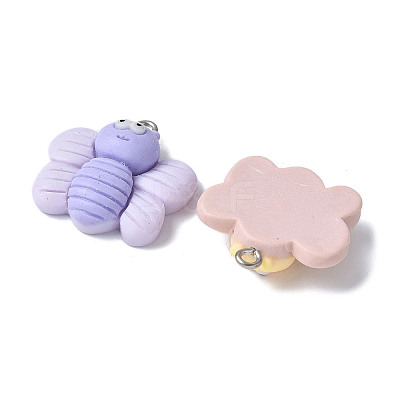 Opaque Resin Pendants RESI-V001-08-1