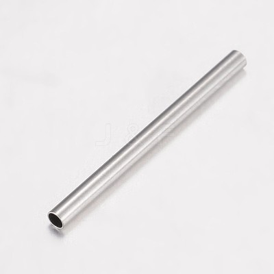 Tarnish Resistant 304 Stainless Steel Tube Beads STAS-P100-05P-1