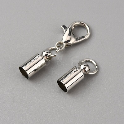 Brass Lobster Claw Clasps FIND-WH0044-78P-1