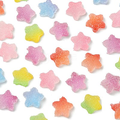 50Pcs Opaque Resin Cabochons RESI-FS0001-57-1