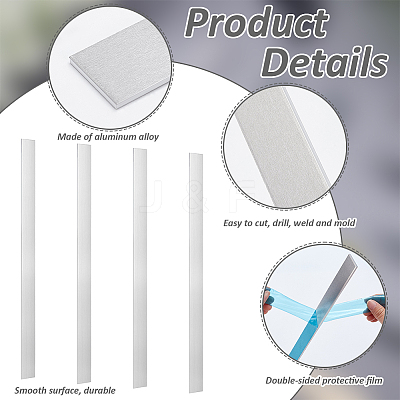 Anodized Aluminum Alloy Blank Sheets DIY-WH0888-186C-1
