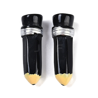 Pencil Resin Cabochons RESI-Q014-6D-1