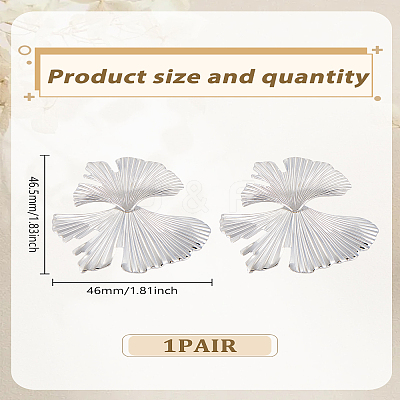 1 Pair Alloy Stud Earrings EJEW-LP0007-105P-1