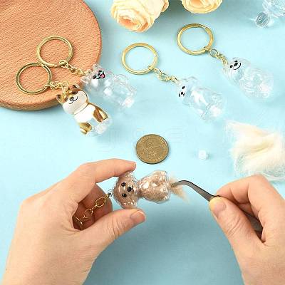 Iron Plastic Keychains LS-KEYC-FZC0001-001B-G-1