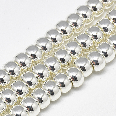 Electroplate Non-magnetic Synthetic Hematite Beads Strands X-G-Q465-38S-1