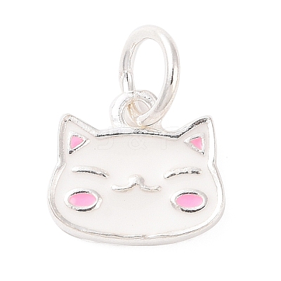 Cat Shape 925 Sterling Silver Charms STER-F056-03S-01-1