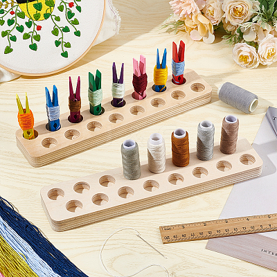 Wood Clip Floss Holder FIND-WH0290-74B-1