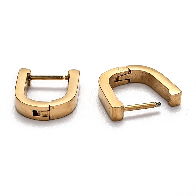 304 Stainless Steel Huggie Hoop Earrings STAS-J033-12A-G-1