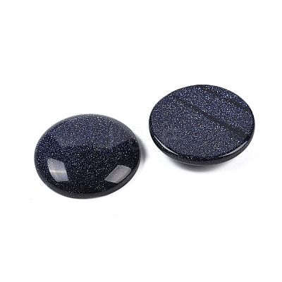 Synthetic Blue Goldstone Cabochons G-H1596-FR-25mm-29-1
