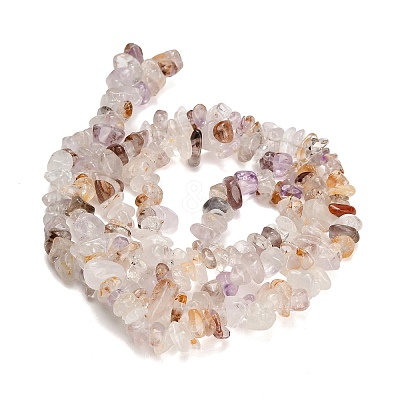 Natural Purple Rutilated Quartz Beads Strands GG-CBAE051-A02-01-1