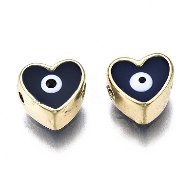 Alloy Enamel Beads PALLOY-Q441-036C-RS-1