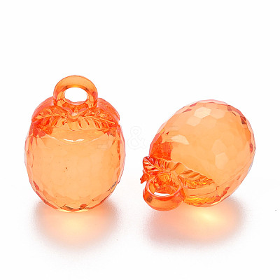 Autumn Theme Transparent Acrylic Pendants TACR-T024-04B-921-1