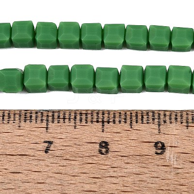 Opaque Frosted Glass Beads Strands GLAA-N072-01A-B09-1