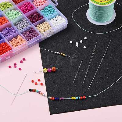 Iron Big Eye Beading Needles TOOL-R095-02-1