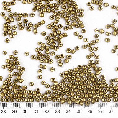 Baking Paint Glass Seed Beads SEED-S003-K30-1