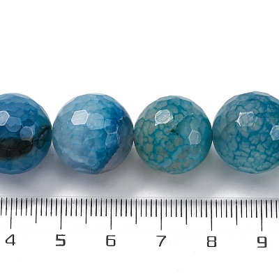 Natural Dragon Veins Agate(Dyed & Heated) Beads Strands G-K390-A15-01-1