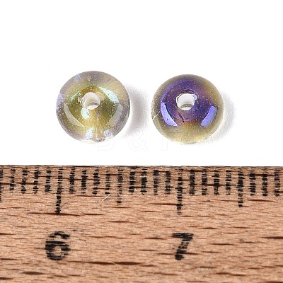 Baking Paint Electroplate Transparent Glass Beads EGLA-Q141-01A-A01-1