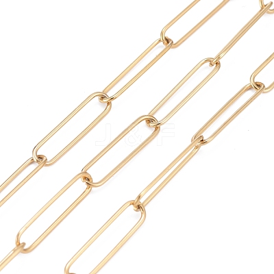 304 Stainless Steel Paperclip Chains CHS-F011-03A-G-1