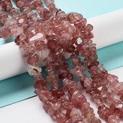 Natural Strawberry Quartz Beads Strands X-G-M205-94-1