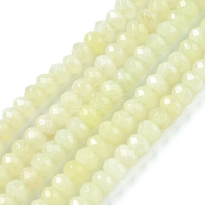 Dyed Natural Malaysia Jade Rondelle Beads Strands G-E316-2x4mm-51-1