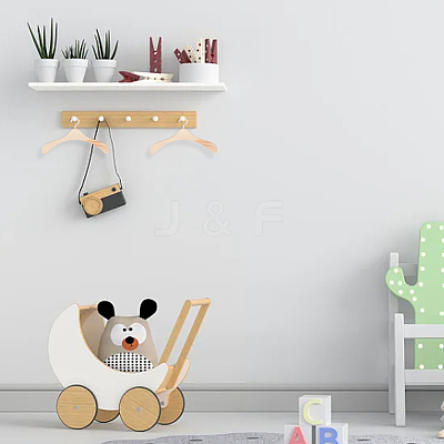 12Pcs Wood Doll Clothes Hangers AJEW-GO0001-22A-1