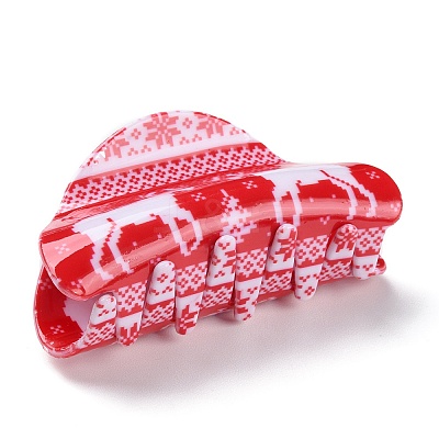 Christmas Theme PVC Claw Hair Clips PHAR-C001-01B-1
