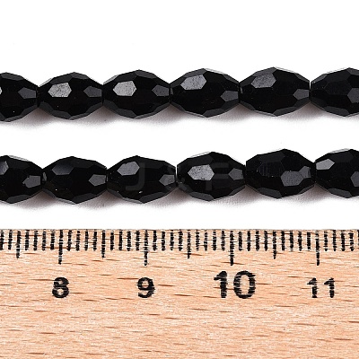 Opaque Solid Color Imitation Jade Glass Beads Strands EGLA-A037-P6x8mm-D04-1