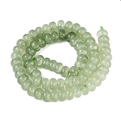 Imitation Jade Crackle Glass Beads Strands GLAA-Q108-05A-A05-1