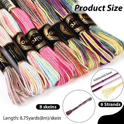 Polyester Embroidery Threads OCOR-WH20074-13A-04A-1
